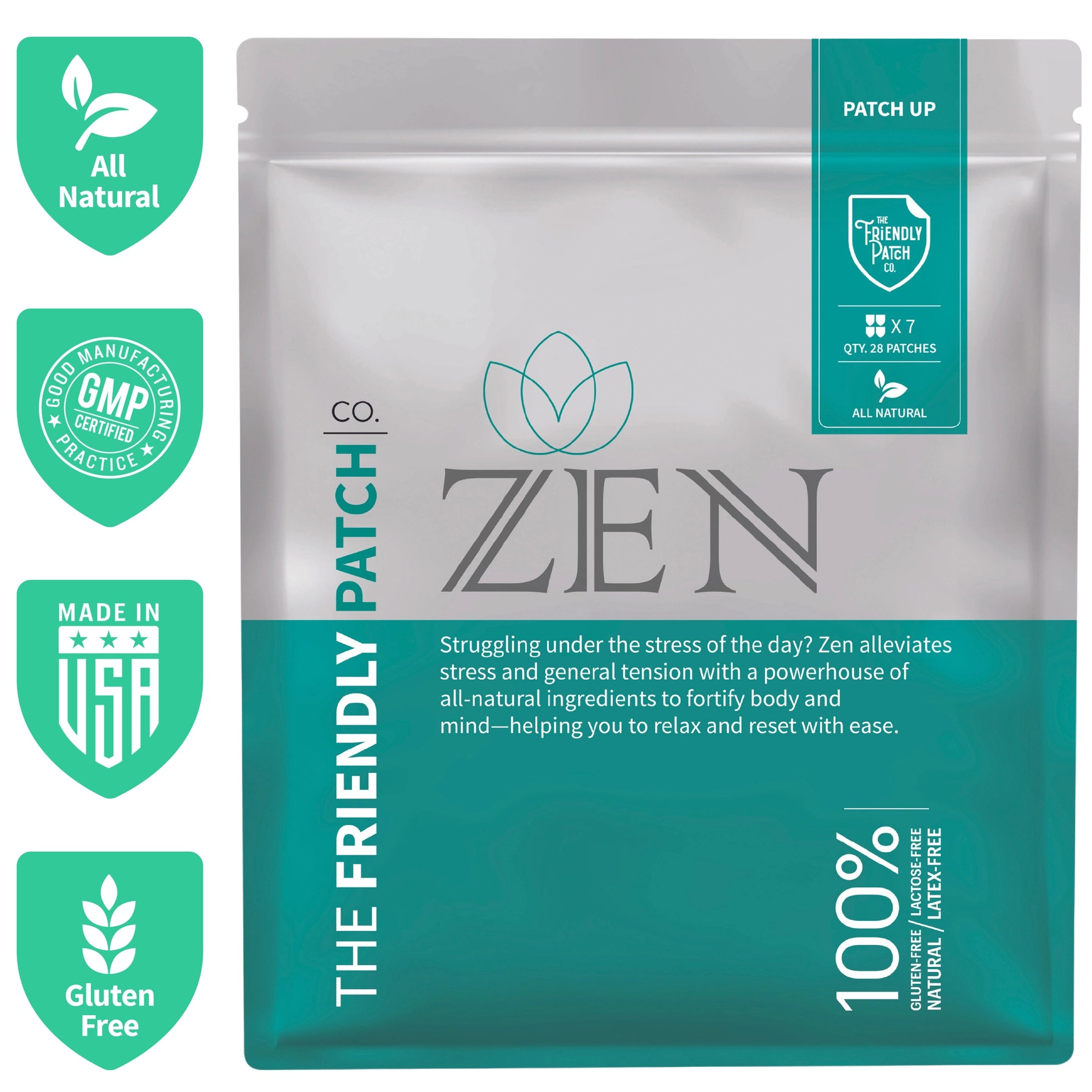 Zen Stress Patch 28 Count Pack by Friendly Patch Co