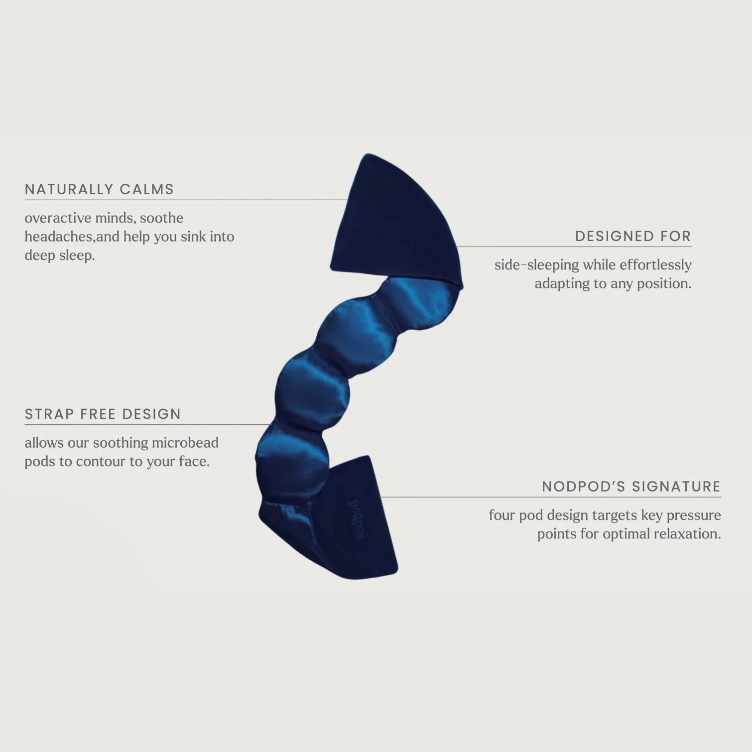 Silk Weighted Sleep Mask by nodpod