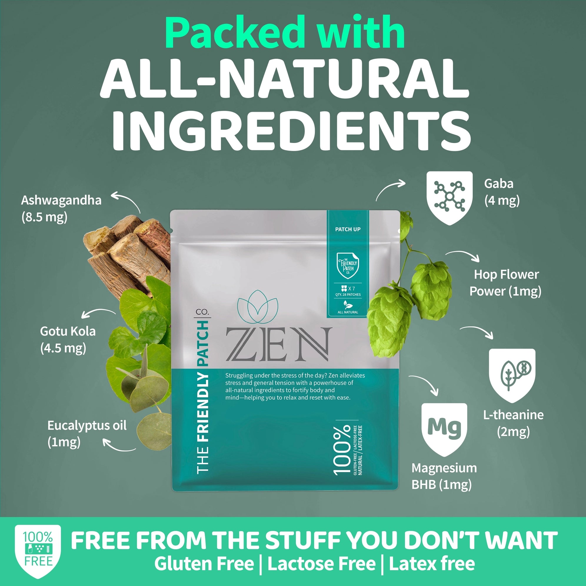 Zen Calm Patch - Travel 8 Pack by Friendly Patch Co