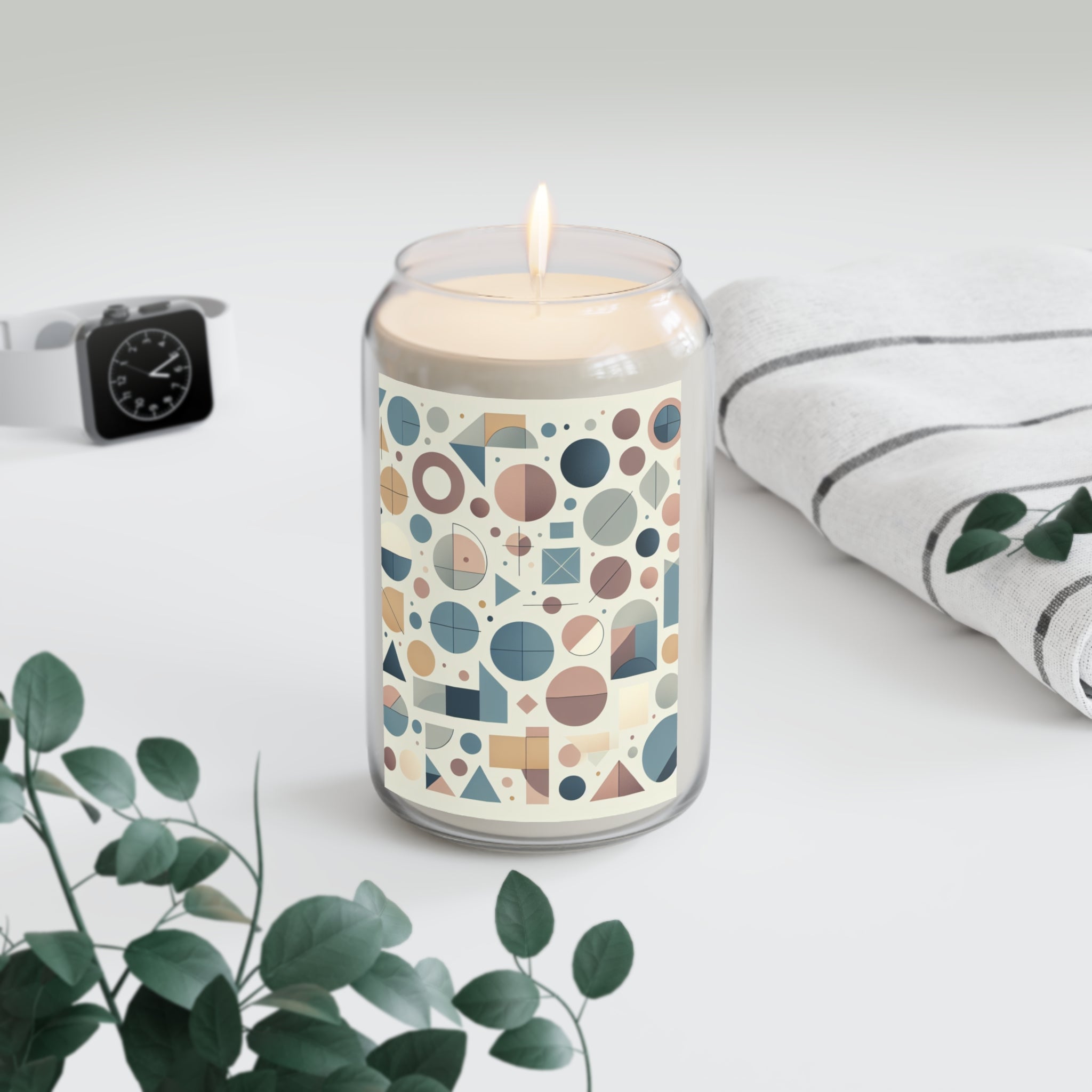 Geometric Design Scented Soy Candle
