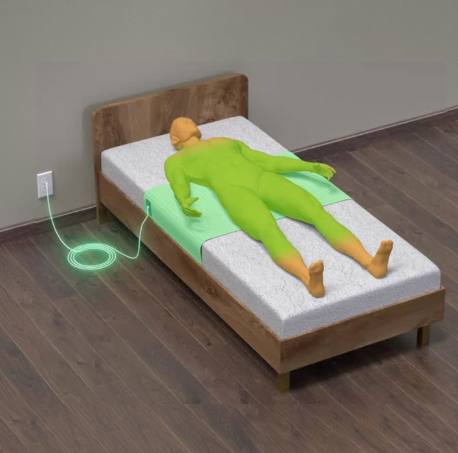 Grounding Bed Sheet by Grounding Well