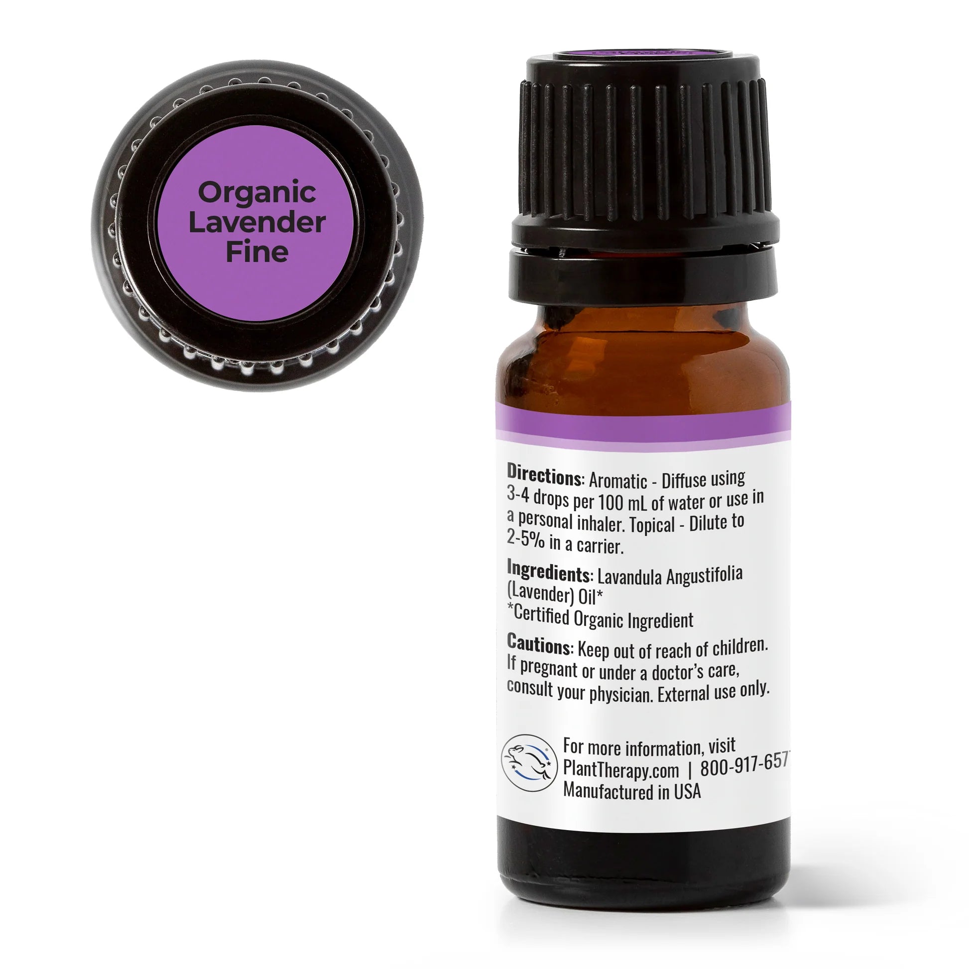Organic Lavender Fine Essential Oil 10 Ml by Plant Therapy