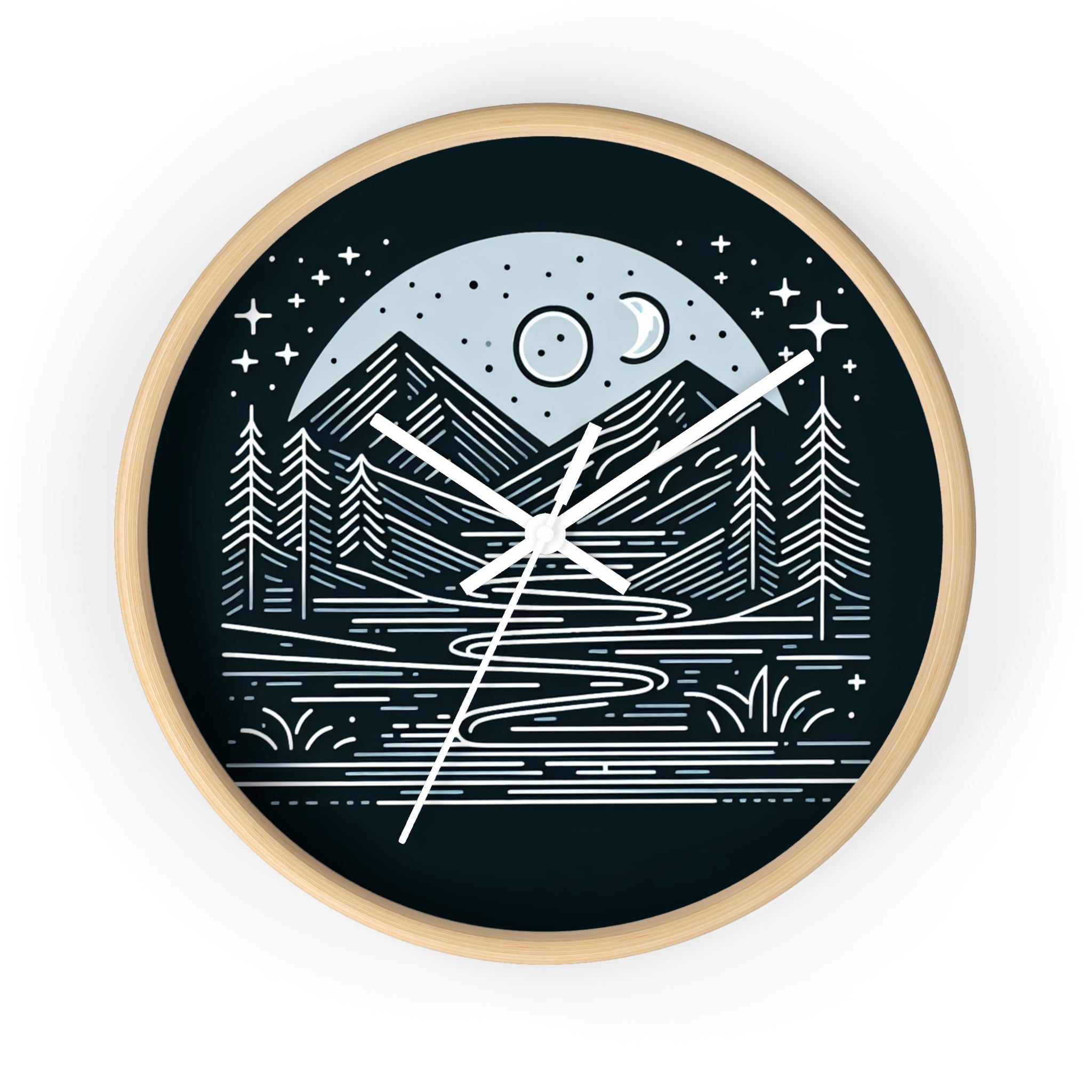 Nature's Night Sky Wall Clock
