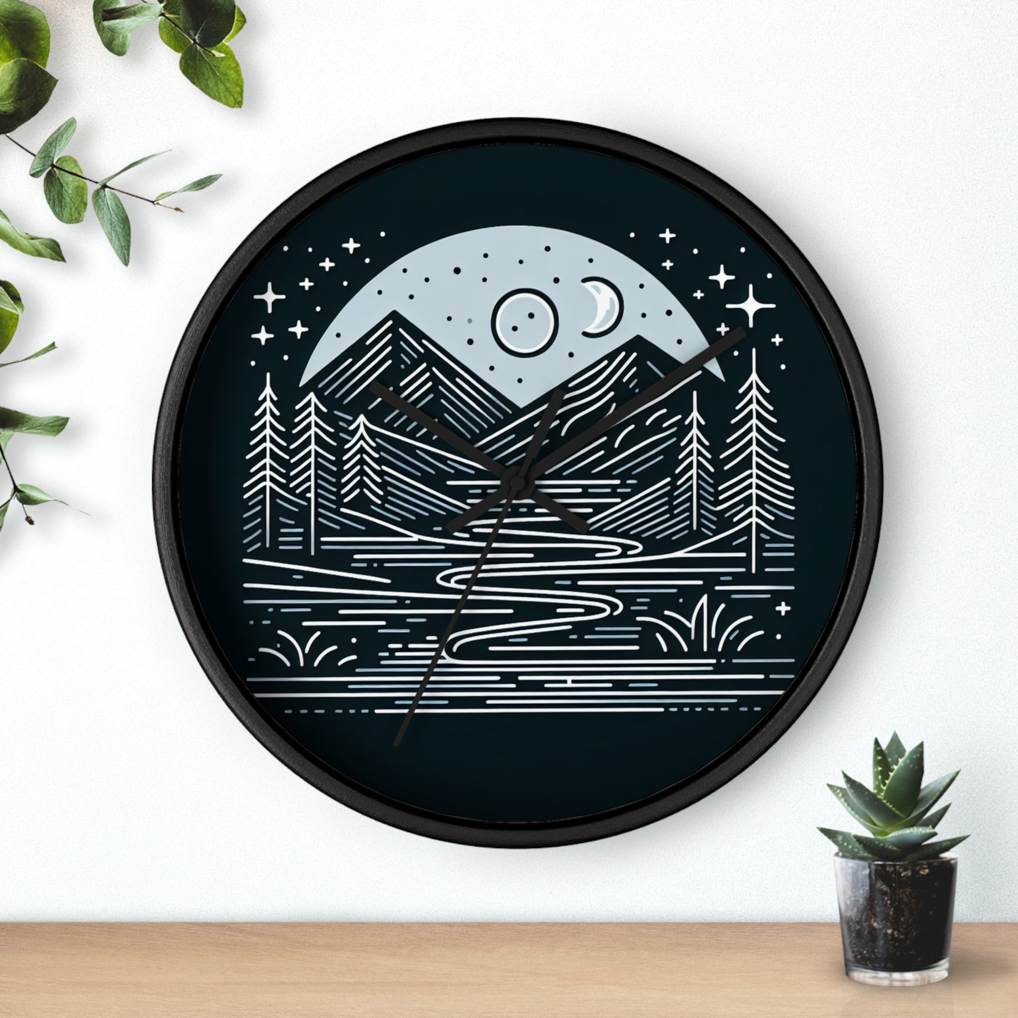 Nature's Night Sky Wall Clock