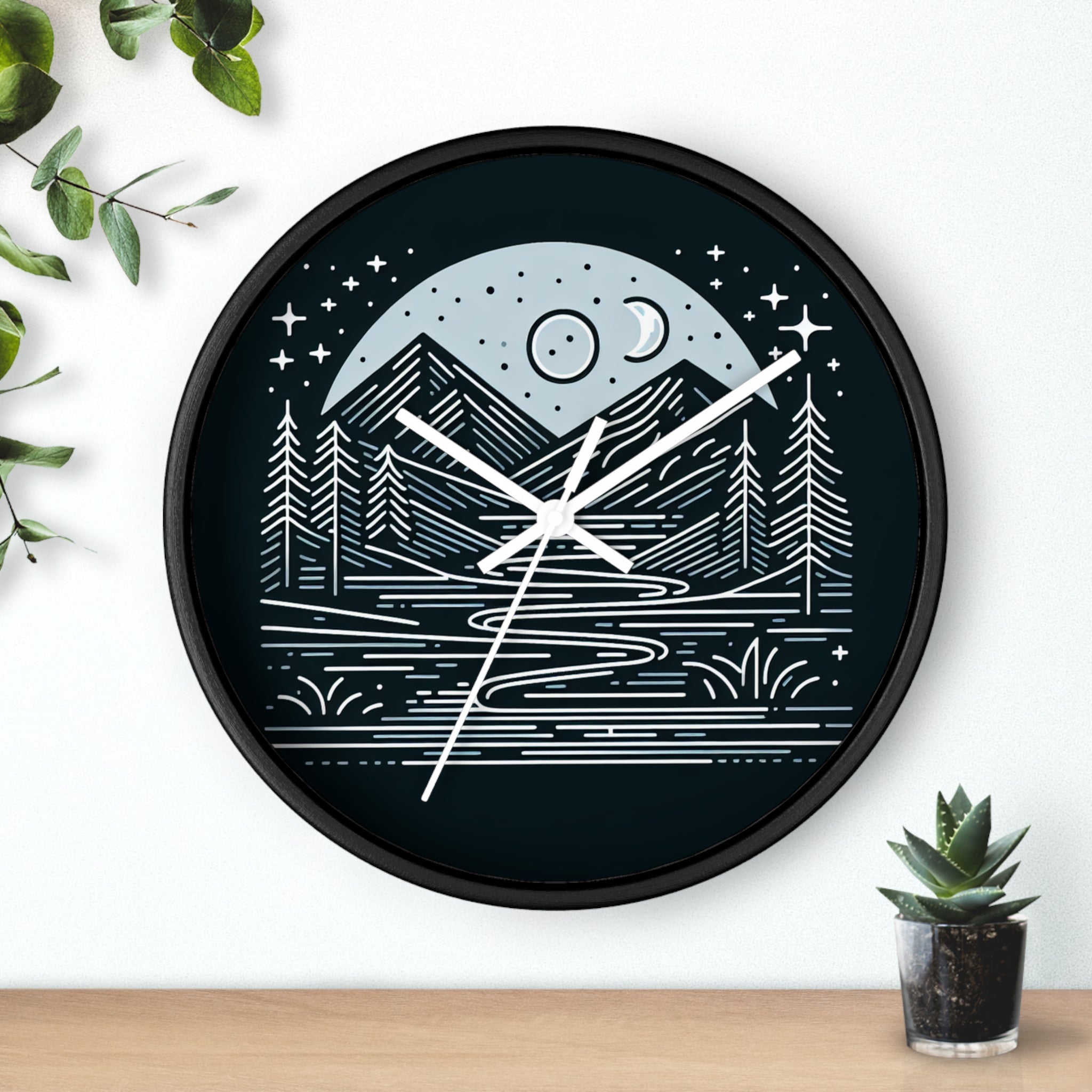 Nature's Night Sky Wall Clock