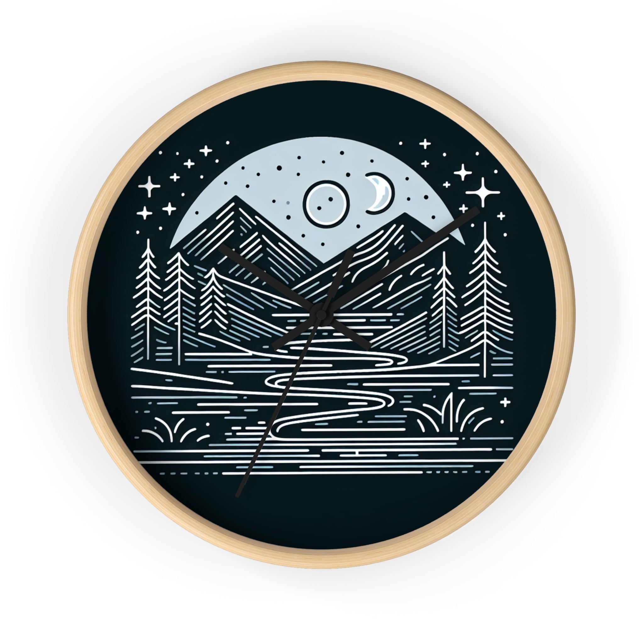 Nature's Night Sky Wall Clock
