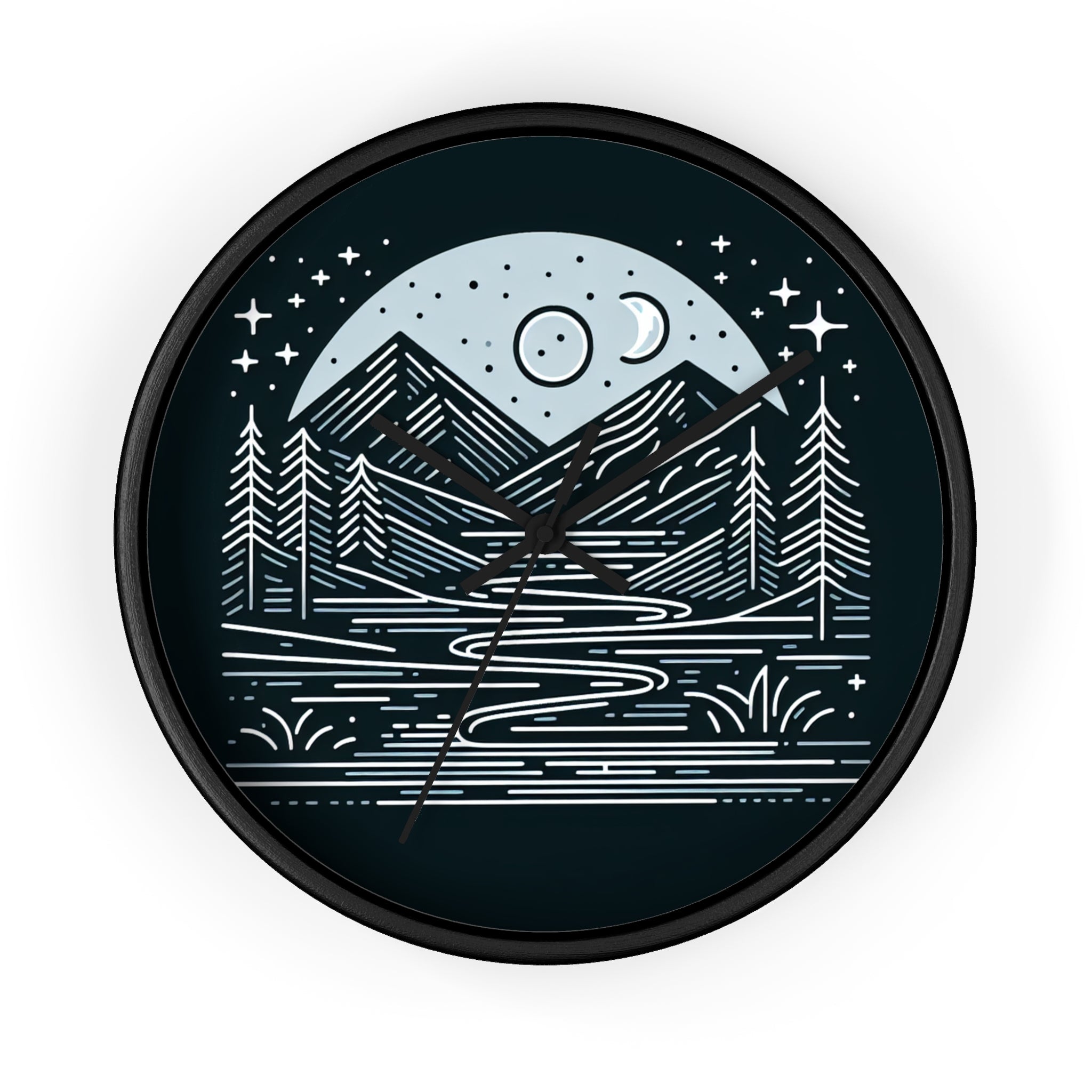 Nature's Night Sky Wall Clock