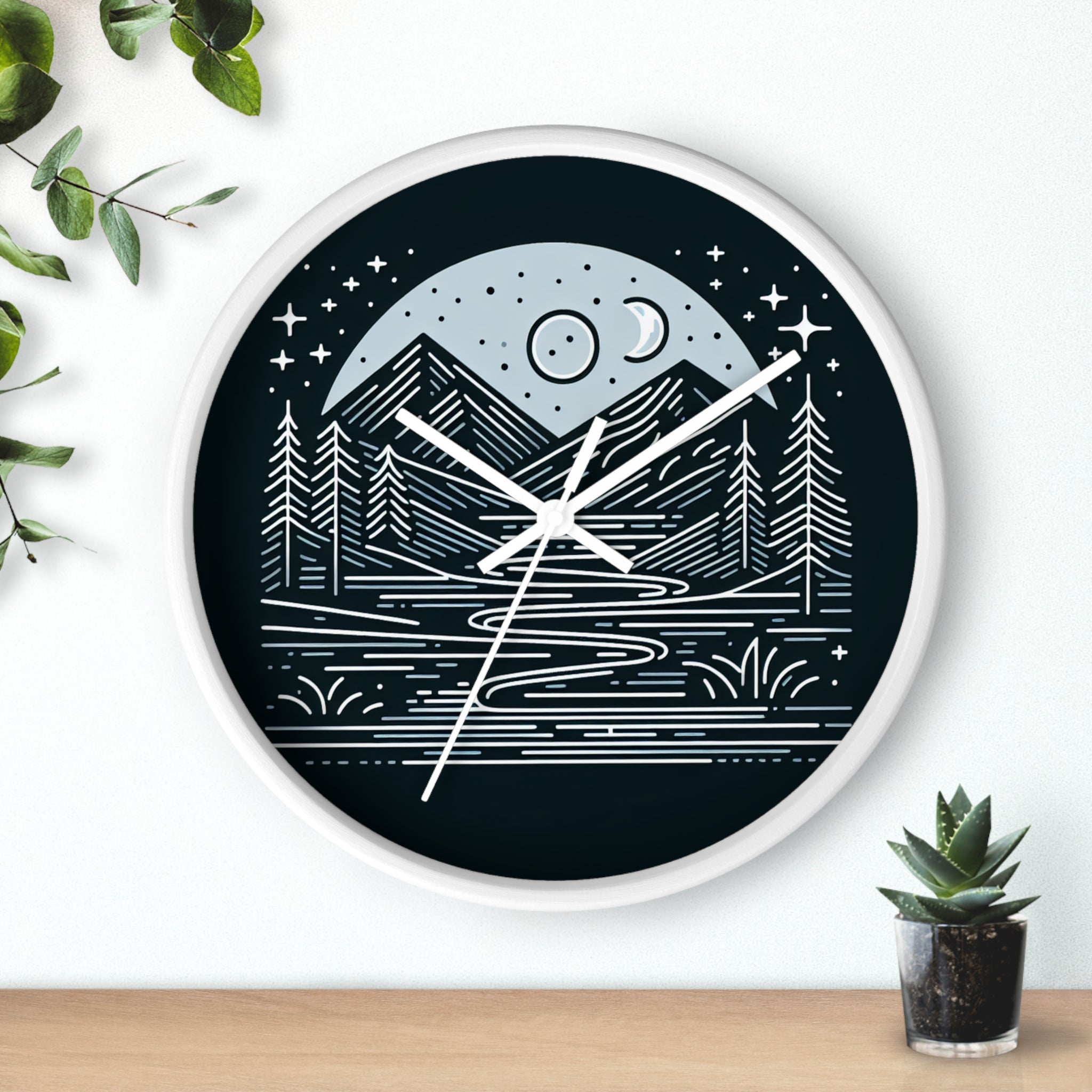 Nature's Night Sky Wall Clock